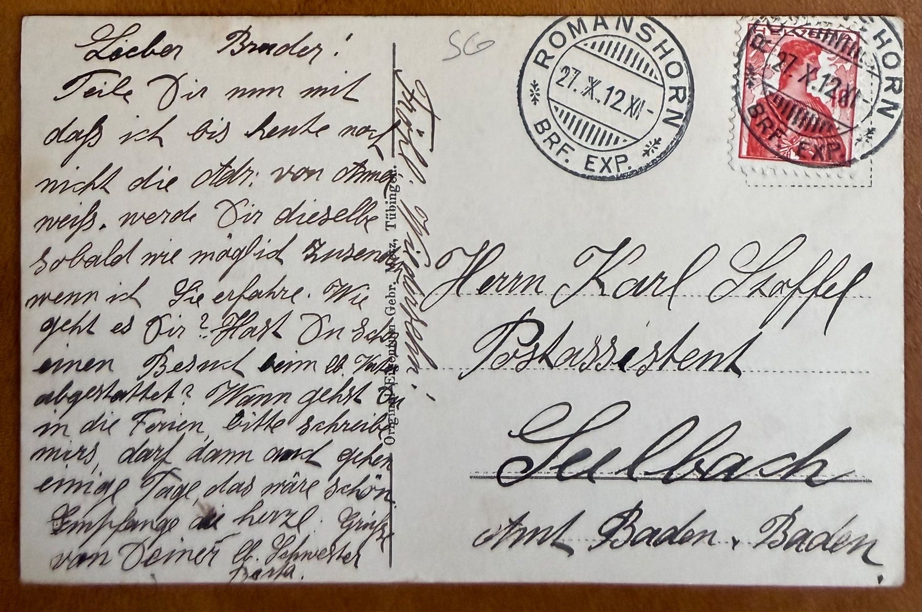 Cartoline postali: Bodensee - Panorama. 1912 – Usato da Lutry venduto da Ediego 1