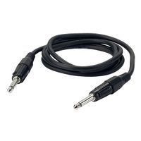 DAP Jack zu Jack Mono Kabel Schwarz 15m