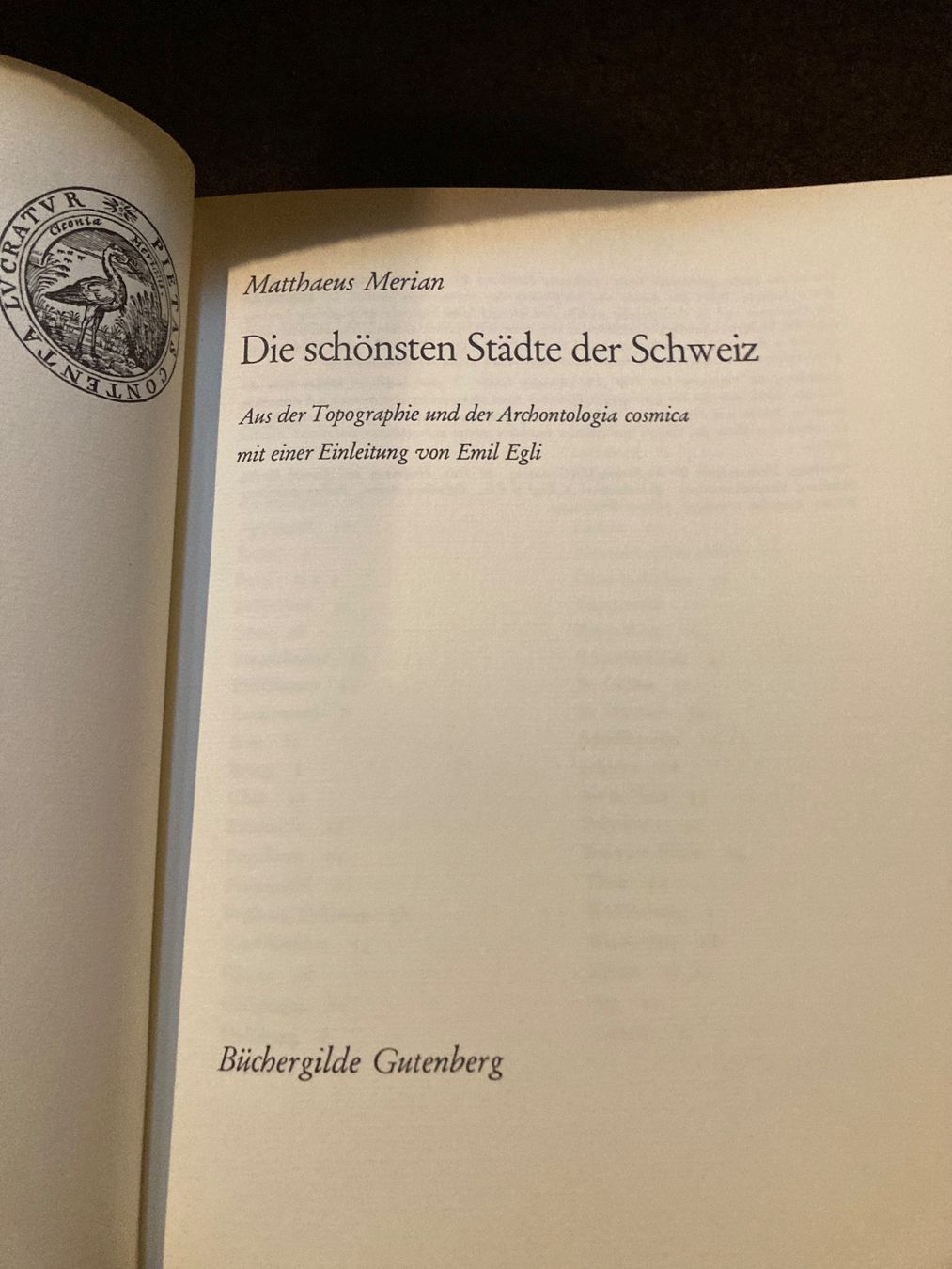 Libri: Die schönsten Städte der Schweiz (Matthaeus Merian) – Usato da Adliswil venduto da eku_8mgk 3