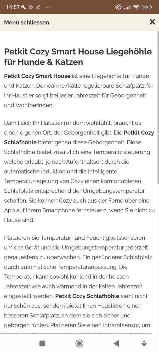 Lits: Pet Kit cotzi – Neuf (Voir description) à madiswil par gizmo87 1