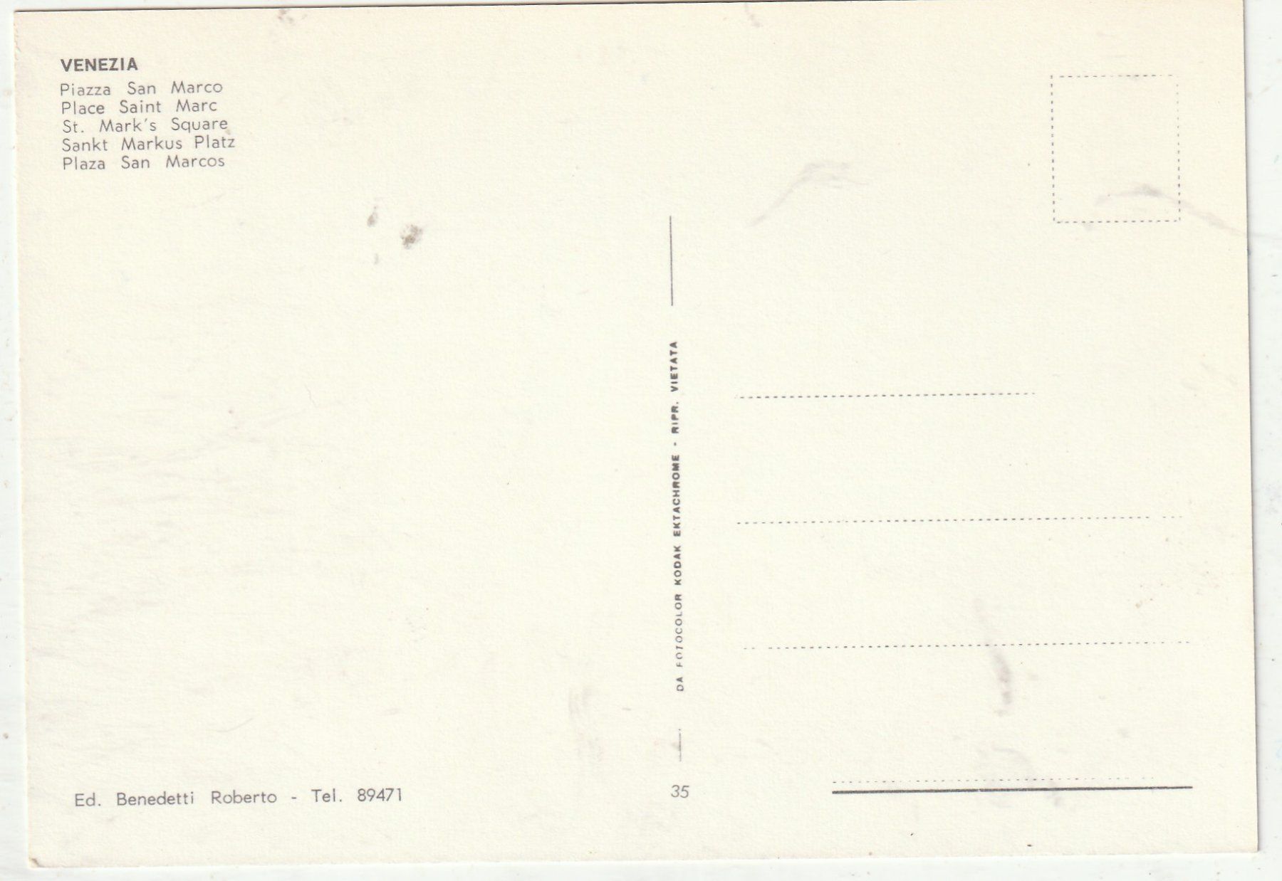 Cartoline postali: Venezia – Usato da Lumbrein venduto da made02 1