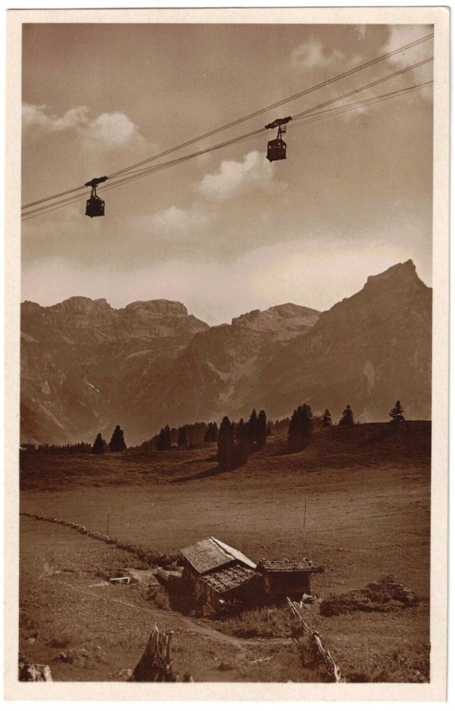 Cartoline postali: Engelberg - Luftseilbahn Gerschnialp--Trübsee – Usato da Binningen venduto da Mountainrider