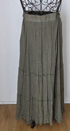Langer Jupe olivgrün,Gr.XL