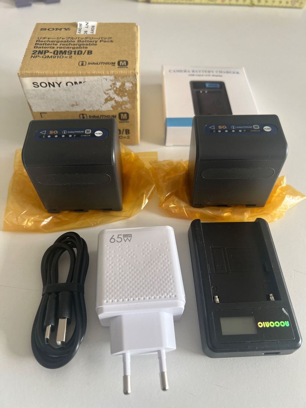 Sony Batterie: 2 Stk Akku Sony NP-QM91D – Nuovo (secondo la descrizione) da Oberrohrdorf venduto da 6473peter