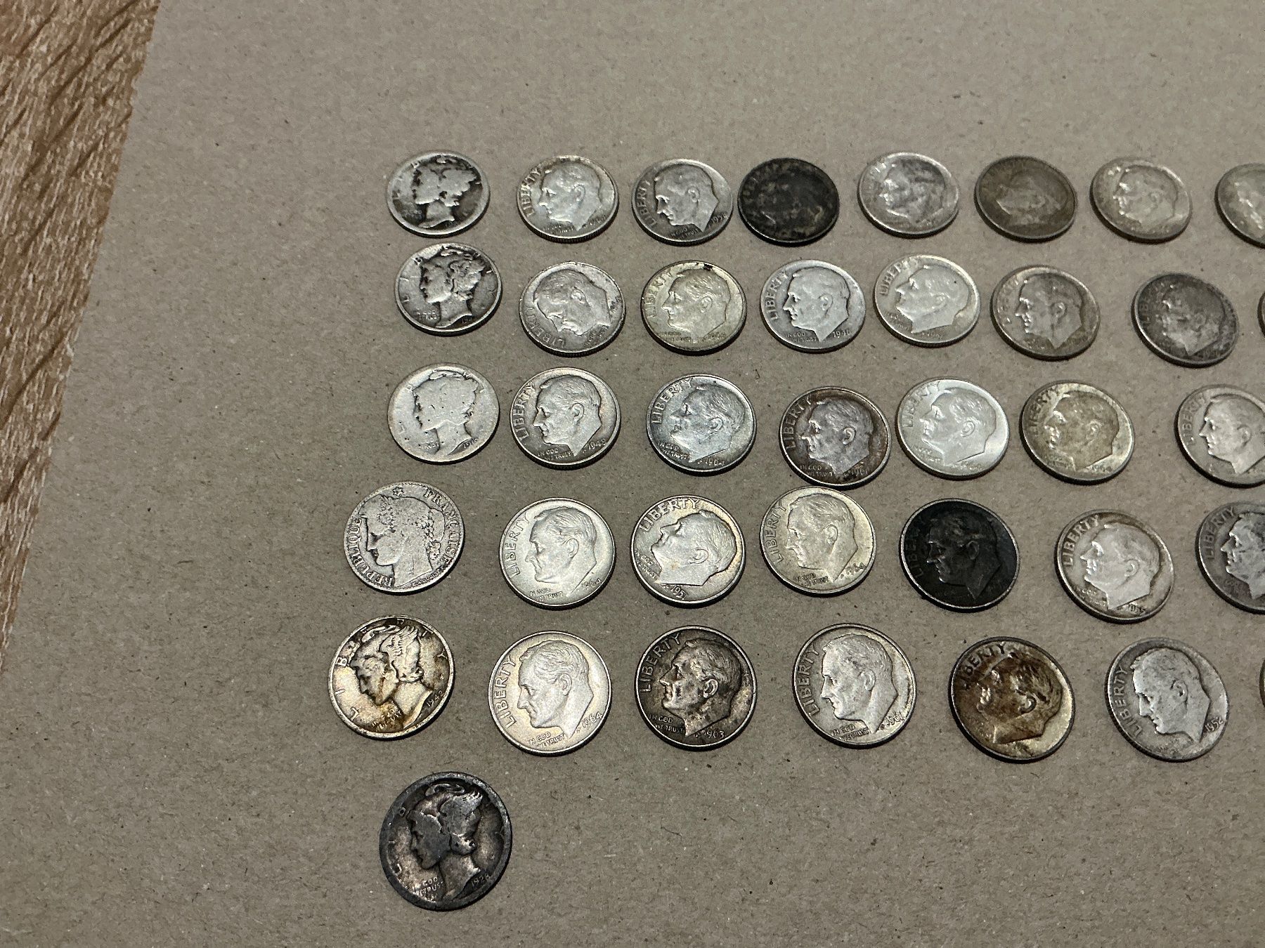 Tutti le monete: 46 x Dimes USA Silber – Usato da Oberurnen venduto da Numi2000