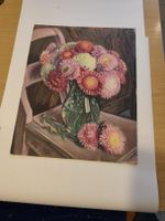 Ölgemälde Blumenstillleben in Vase signiert "WILLO"