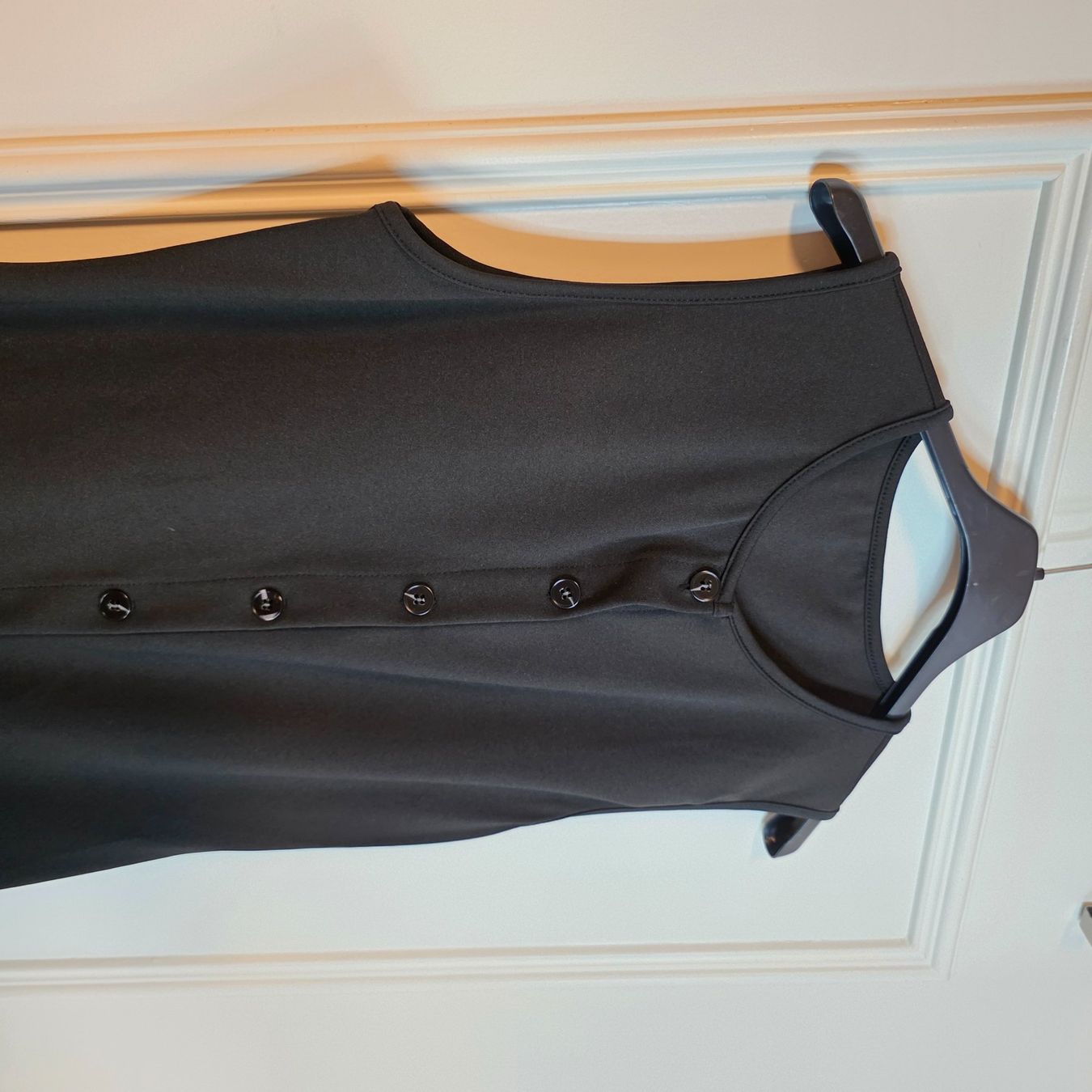 Kleider: Elegantes schwarzes Maxi Kleid mit Knöpfen M Button Down – Gebraucht aus Wald ZH von CapLux 8