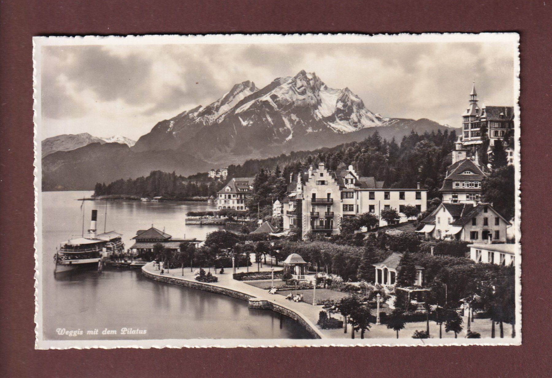 Cartes postales: WEGGIS - Quai - Schiff – D'occasion à Pully par nicecards-shop