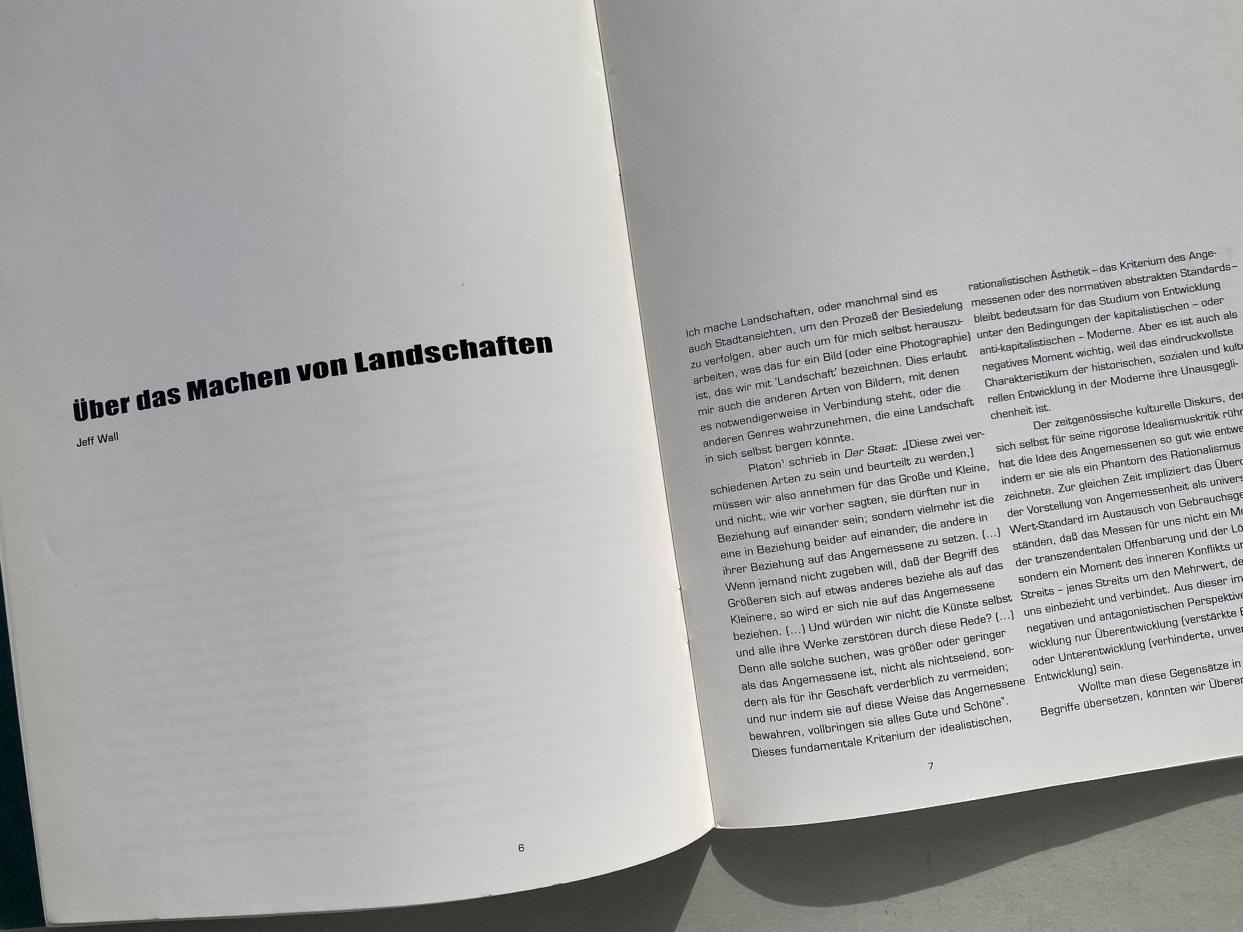 Libri: Jeff Wall - Bilder von Landschaften Buch – Usato da Zürich venduto da lesgarcons 2
