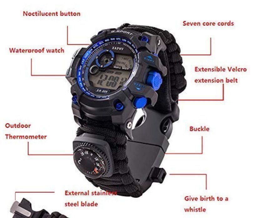 Orologi: Multifunktionale taktische Uhr – Nuovo e nell'imballaggio originale da Penthalaz venduto da Adrien011