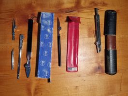 3 Set Zeichner-Utensilien,