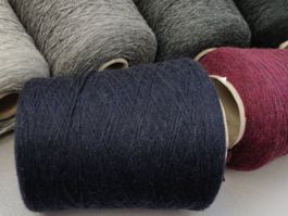 Merino extrafine 52% Baby Kamel 35%, Cameau 400g night blu