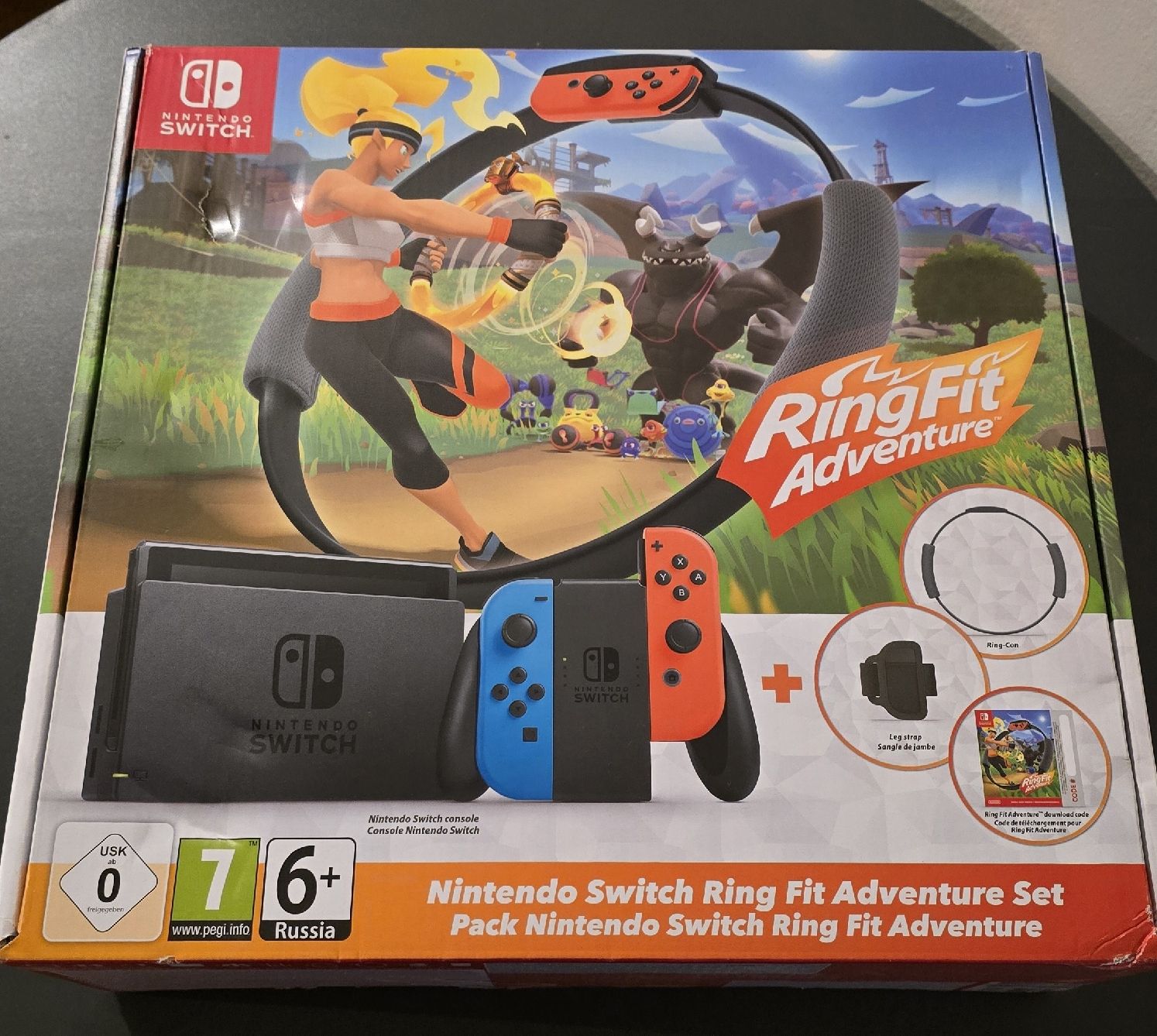 Nintendo Konsolen: Nintendo Switch con accessori Ring Fit e gioco Zumba – Neu (gemäss Beschreibung) aus Carona von Jasmine.S