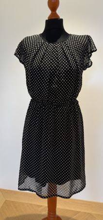 Tolles Nuna Lie Kleid, Gr XS/S (IT40) Schwarz/Weiss