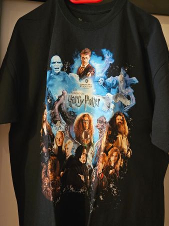 Neu: Harry Potter T'Shirt schwarz mit Muster - Gr.2XL