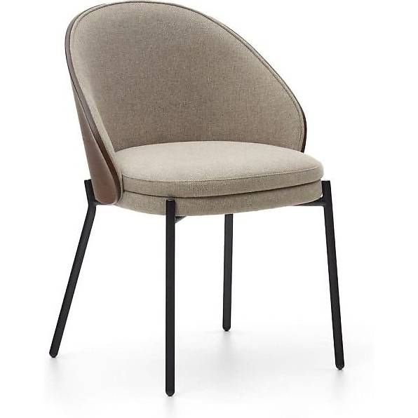 Kave Home Chaises: Kave Home Eamy Stuhl aus hellbrauner Chenille – Neuf (Voir description) à Zollikofen par uniqueroom