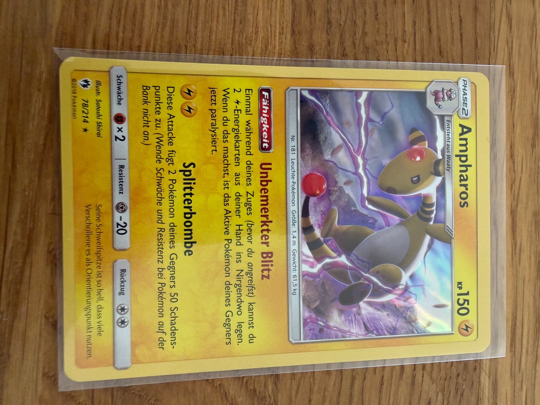 Pokémon Sammelbilder & Trading cards: Ampharos 78/214 – Gebraucht aus Amriswil von sim_nlb6