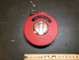 Schweizer Armee Messband Metallmessband Helvetia Militär