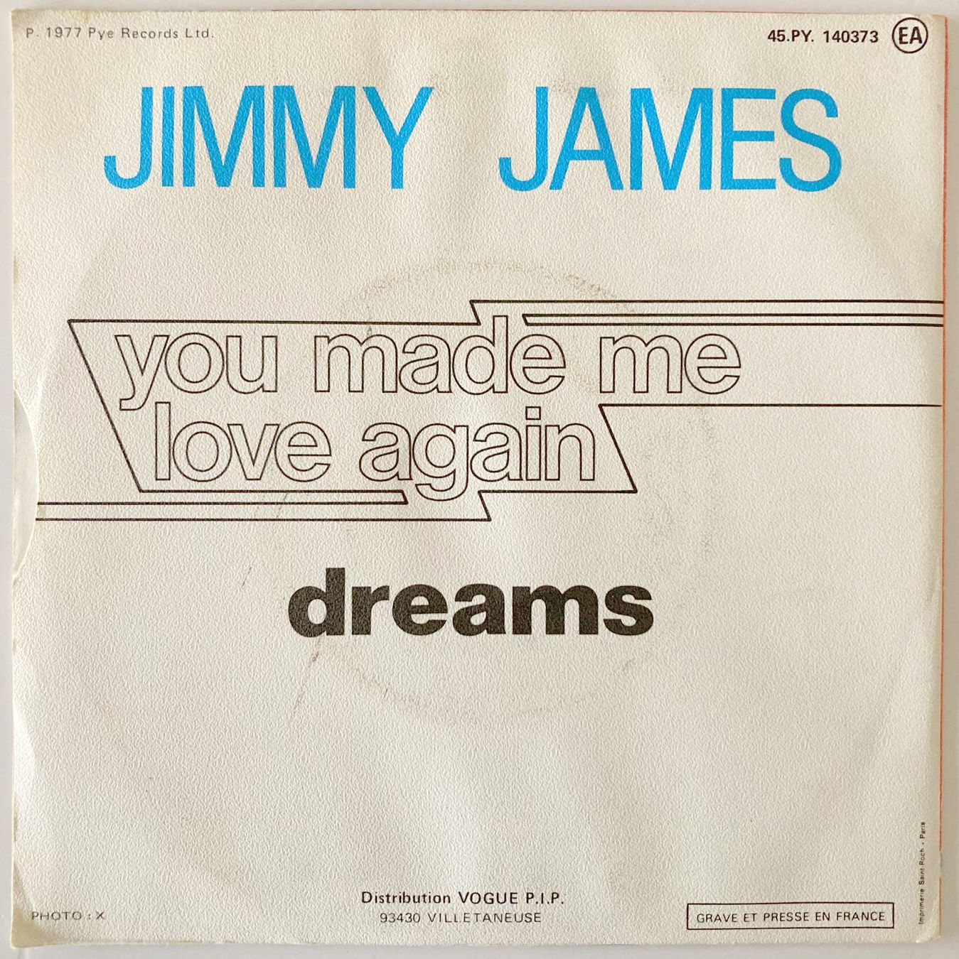 Dischi in vinile: JIMMY JAMES - YOU MADE ME LOVE AGAIN – Usato da Bottens venduto da hotter-than-hell 1