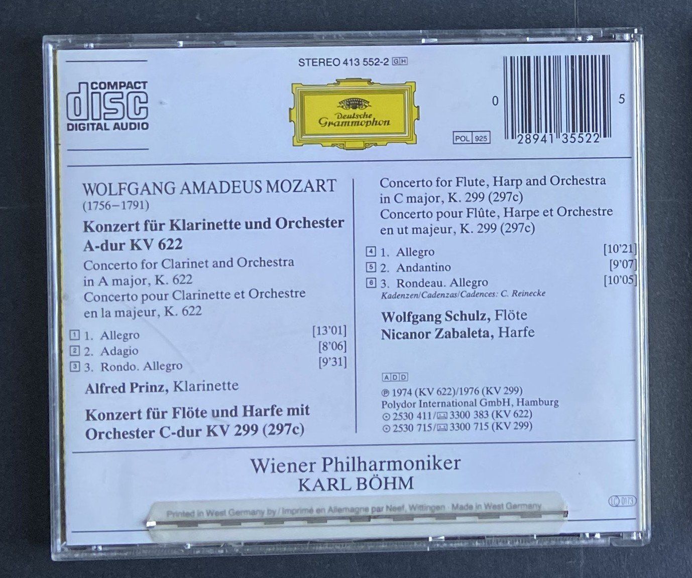 CDs: Klassik CD Paket  "Mozart" div. Titel – D'occasion à Böckten par Hansi36 3