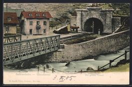 AK Goeschenen, Tunnel der Gotthardbahn