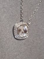 Swarowski Halskette, funkelndem Clear Crystal Pavé Anhänger