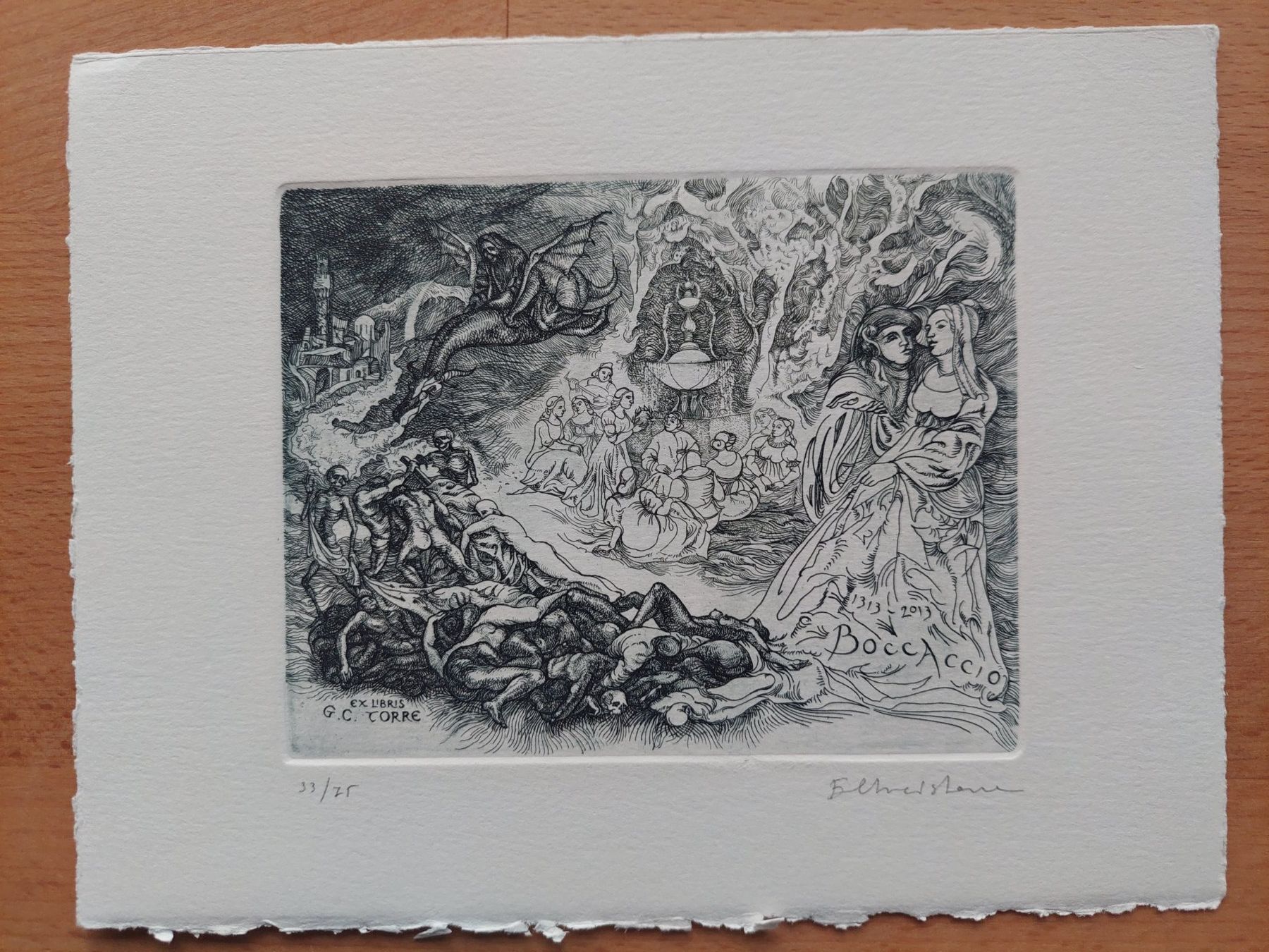 Gemälde: Exlibris Eugenia Christova - Original Radierung signiert – Gebraucht aus Obfelden von Exlibris-Art