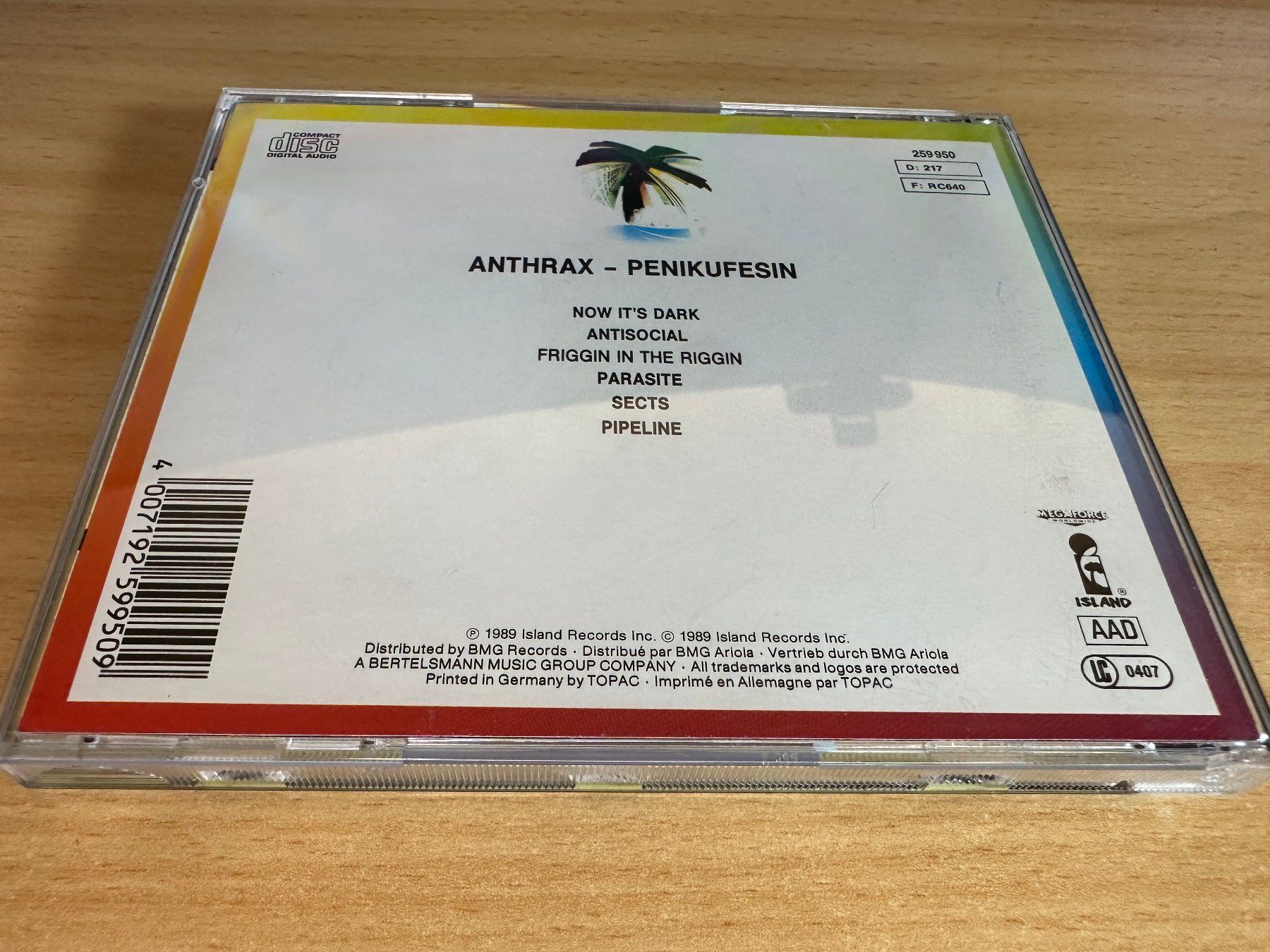 CD: Anthrax – Penikufesin – Usato da Rikon im Tösstal venduto da Alpenmutz 1