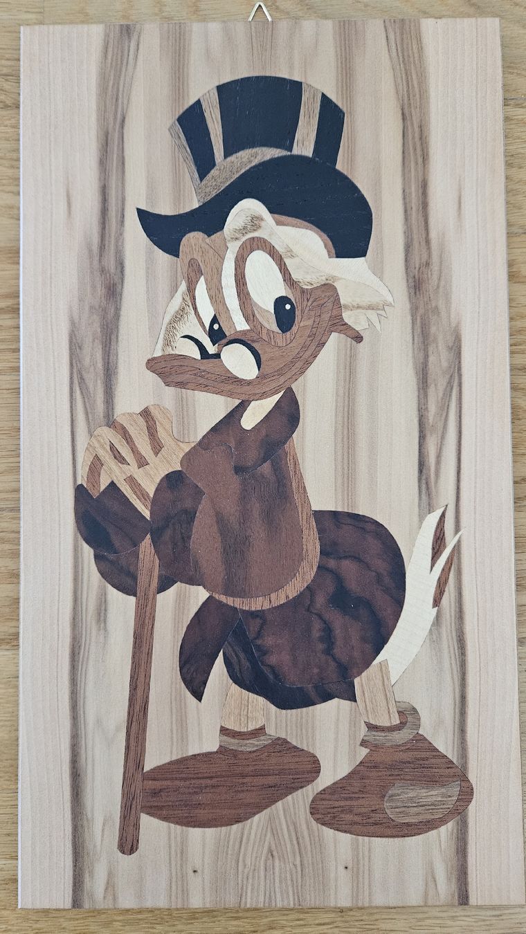 Foto & Immagini: Holzbild Dagobert Duck – Nuovo (secondo la descrizione) da Hildisrieden venduto da Schteigeiss