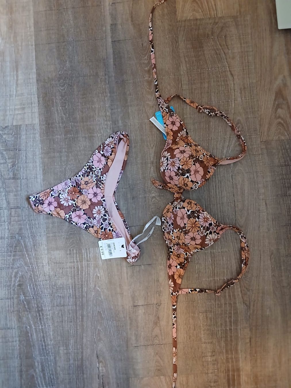 Tezenis Costumi da bagno & Bikini: Bikini Blumenmuster braun-pink Grösse 38 – Nuovo (secondo la descrizione) da Balsthal venduto da Leila_Luna 2