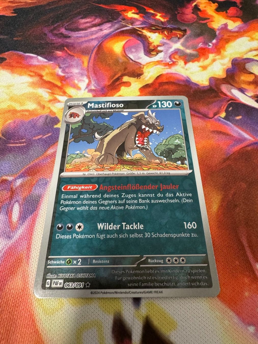 Pokémon Carte collezionabili: Mastifioso (PAF 063) / Reverse Holo / Paldeas Schicksale – Nuovo (secondo la descrizione) da Bülach venduto da CherryBlu