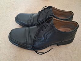 Clarks – Herren Lederschuhe, schwarz, Gr. 44
