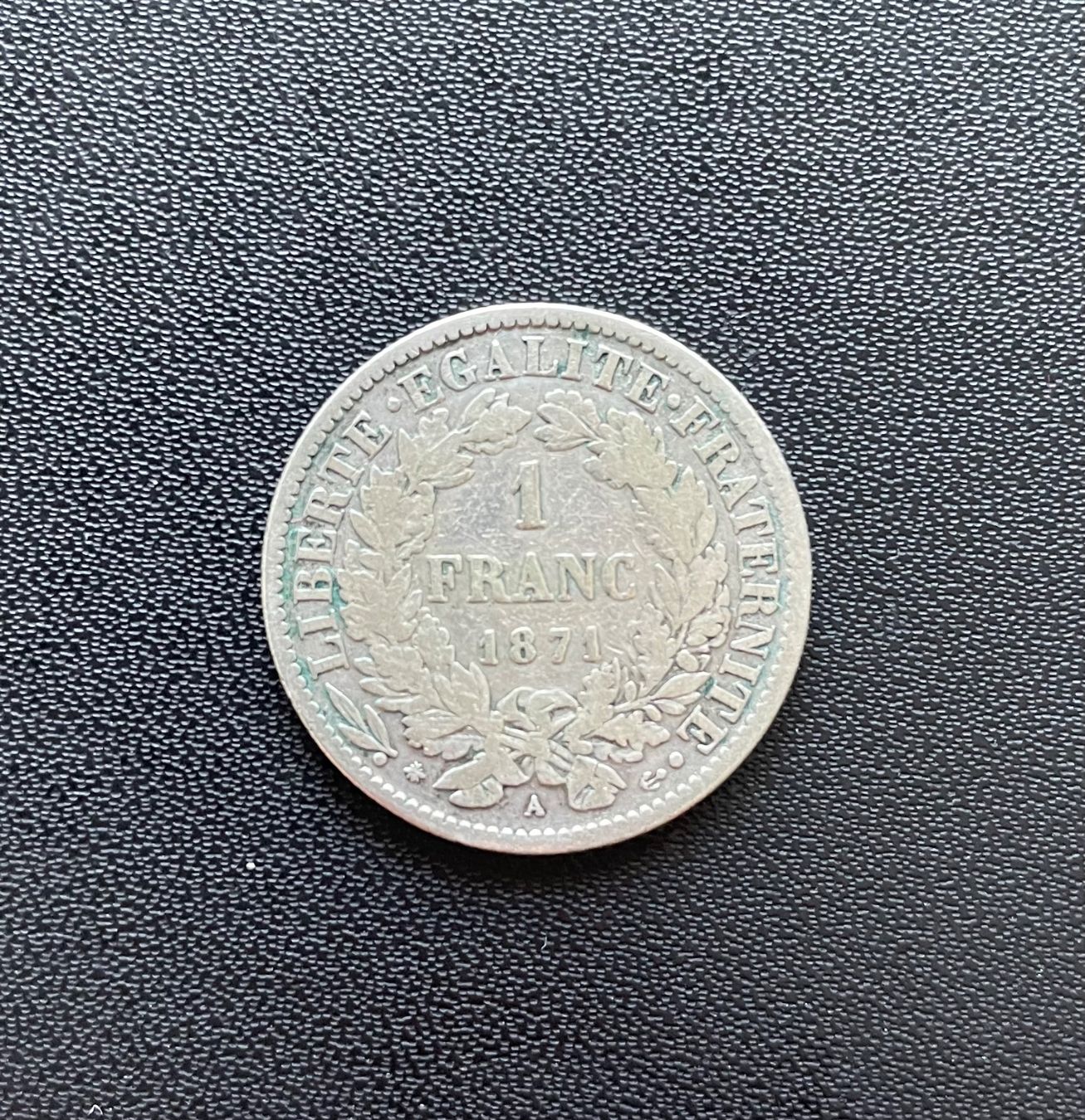 Tutti le monete: Frankreich - 1 Francs 1871 A – Usato da Meilen venduto da coins4sale 1