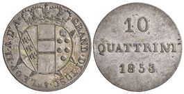 Florenz, 10 Quattrini 1853