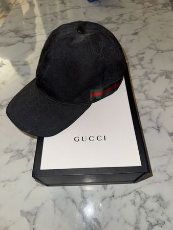 Gucci Cap/Mütze Schwarz mit Box, Top Zustand!
