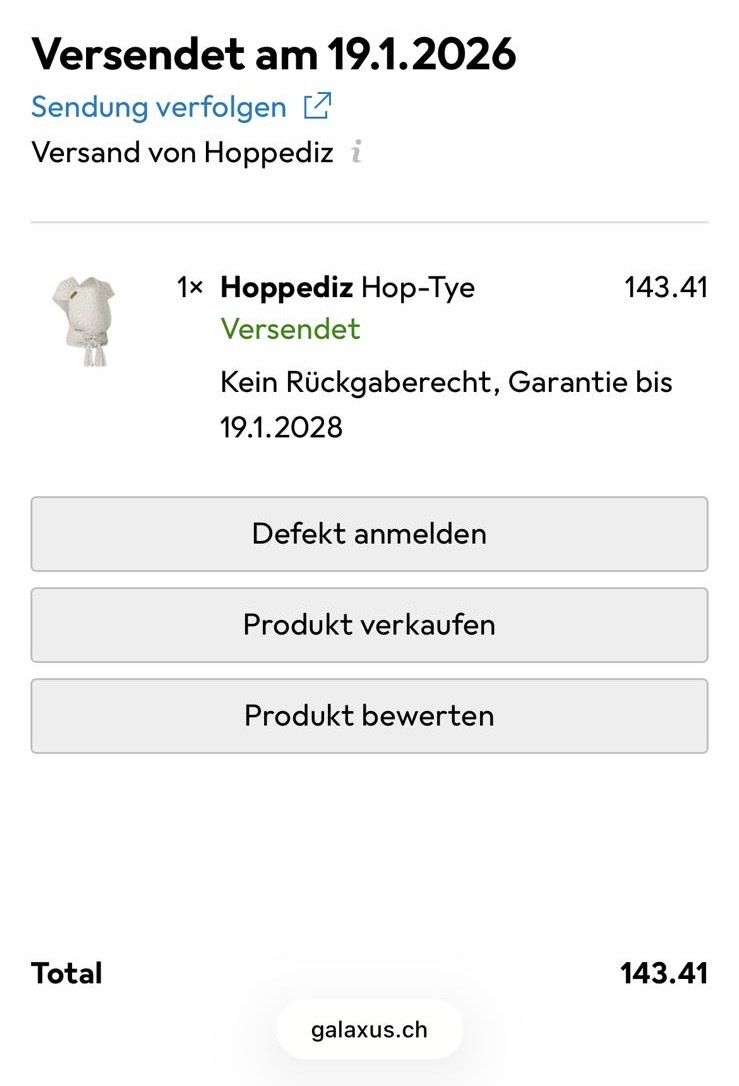 Hoppediz Marsupi portabebè: Hoppediz Baby-Trage – Nuovo (secondo la descrizione) da Dielsdorf venduto da Famdenz 3