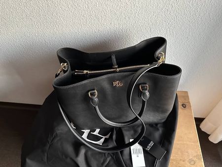 Lauren Ralph Lauren ? LEATHER LARGE MARCY SATCHEL, neu
