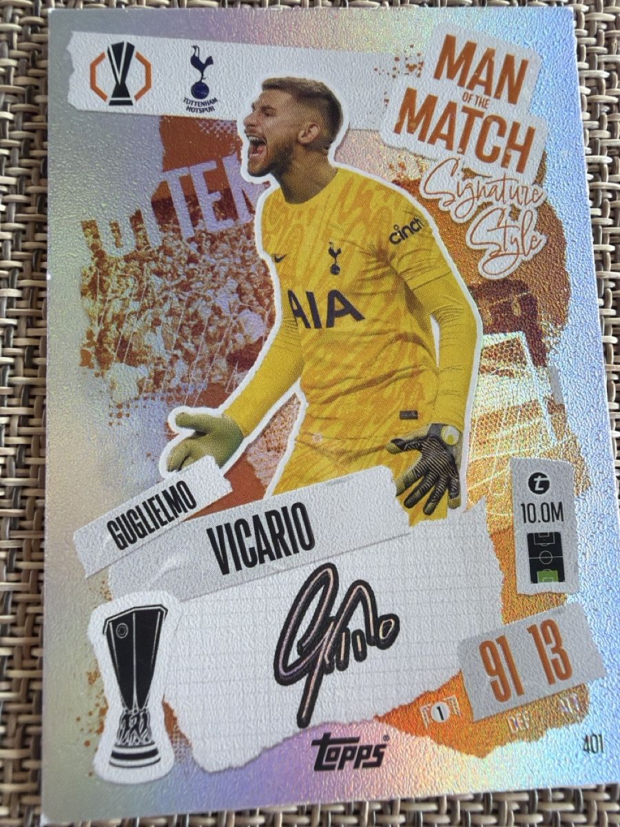 Topps Carte collezionabili: Fussballkarte Vicario Man Match – Usato da Unterägeri venduto da TobiasWild