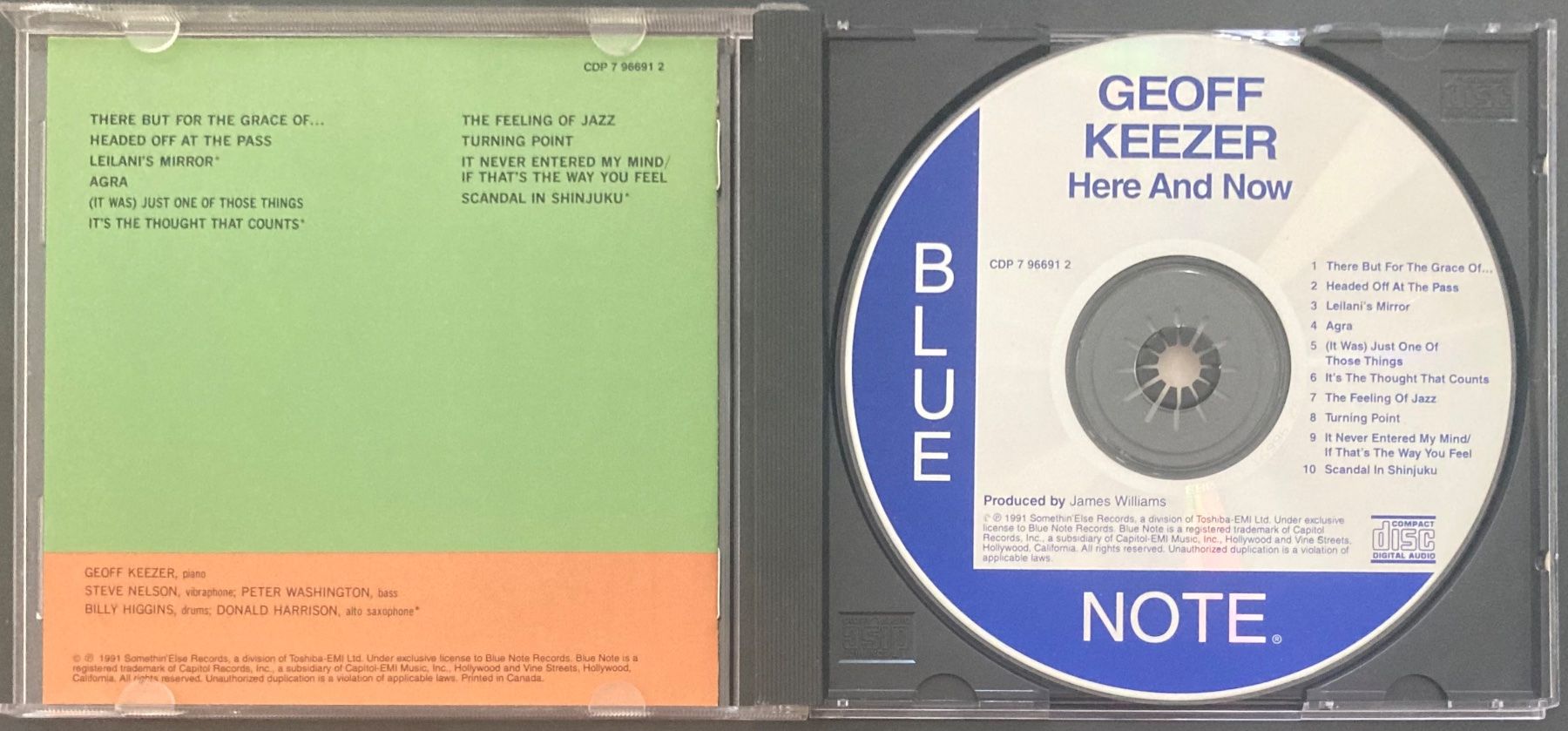 CD: GEOFF KEEZER - HERE AND NOW – Usato da Poliez-Pittet venduto da Newtown-Records 2