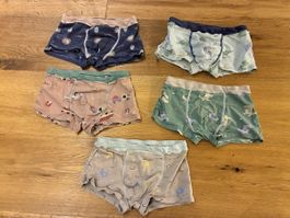 5 Unterhosen Boxer Shorts Grösse 104 gebraucht Zustand gut