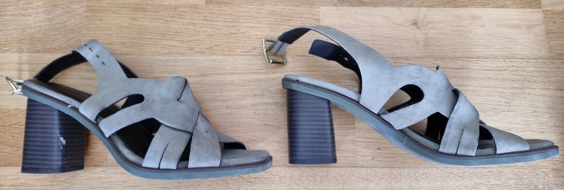 Damenschuhe: Sandales vertes à talons hauts - Varese -Taille 38 – Gebraucht aus Court von Jovi2 2