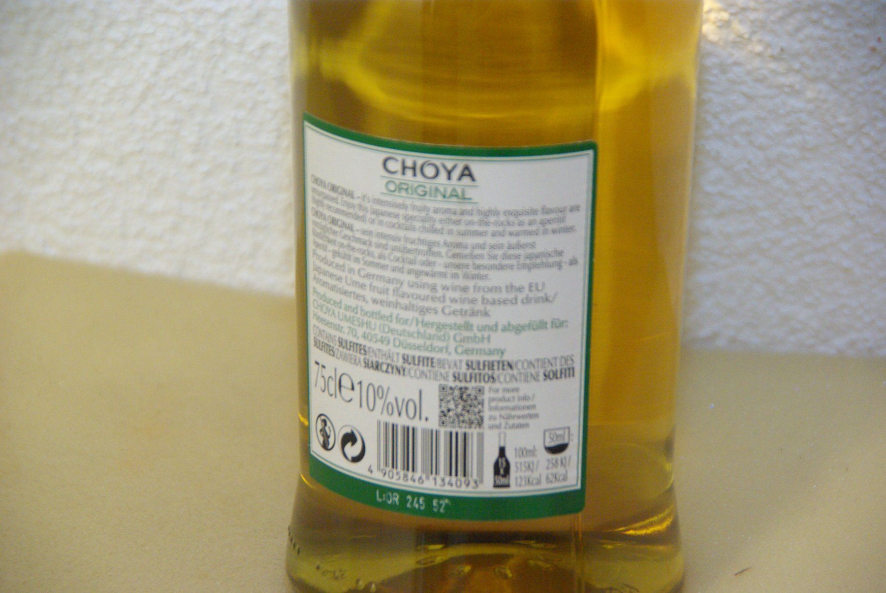 Bevande alcoliche: CHOYA Original Pflaumenwein 75cl – Nuovo e nell'imballaggio originale da Herisau venduto da Cevianer1844 3