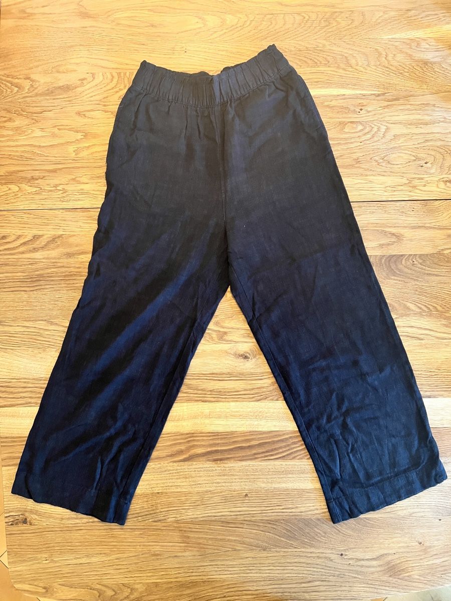 H&M Pantaloni: Schwarze Sommerhose Leinen/Viskose – Usato da Zürich venduto da len_2rmp