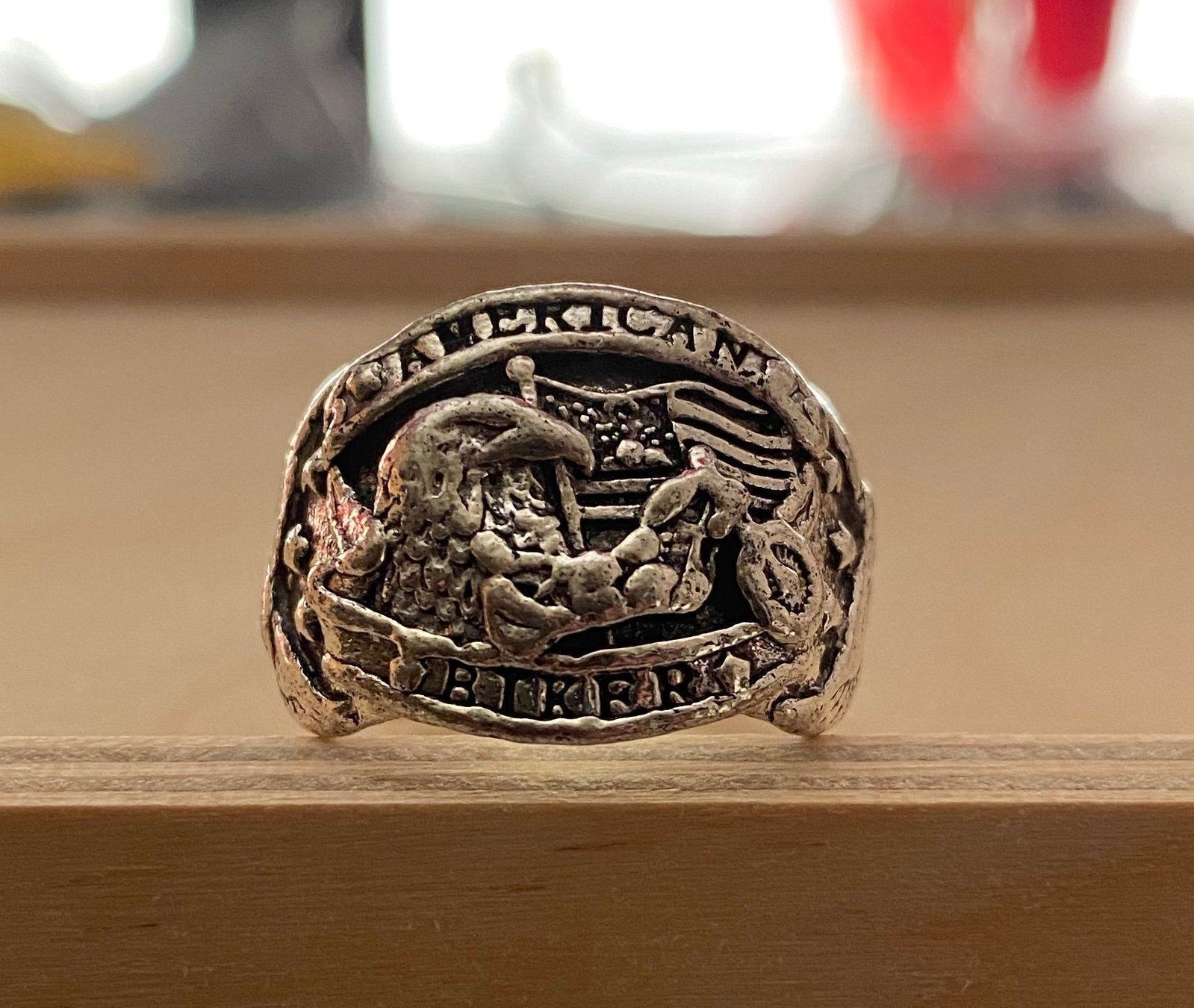 Anelli: BIKER RING SILBERFARBEN NEU+OVP – Nuovo (secondo la descrizione) da Bad Ragaz venduto da Schtupsi 1
