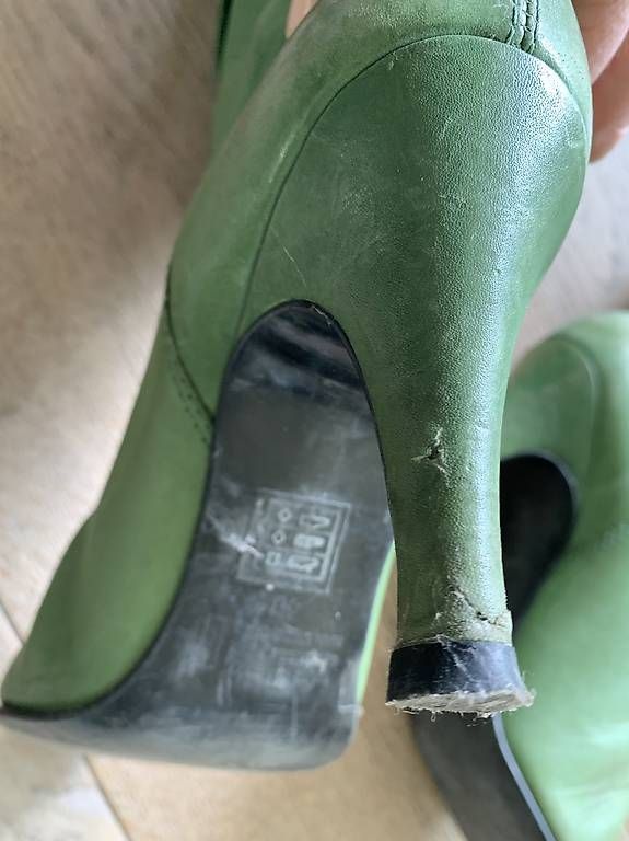 Scarpe da donna: Vintage LEDER-Stiefeletten, Gr.39 – Usato da zürich venduto da ste_k7gp 3