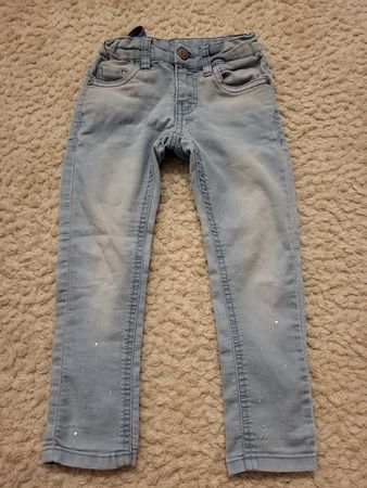 Kinder Jeans hellblau mit Glitzer Gr104