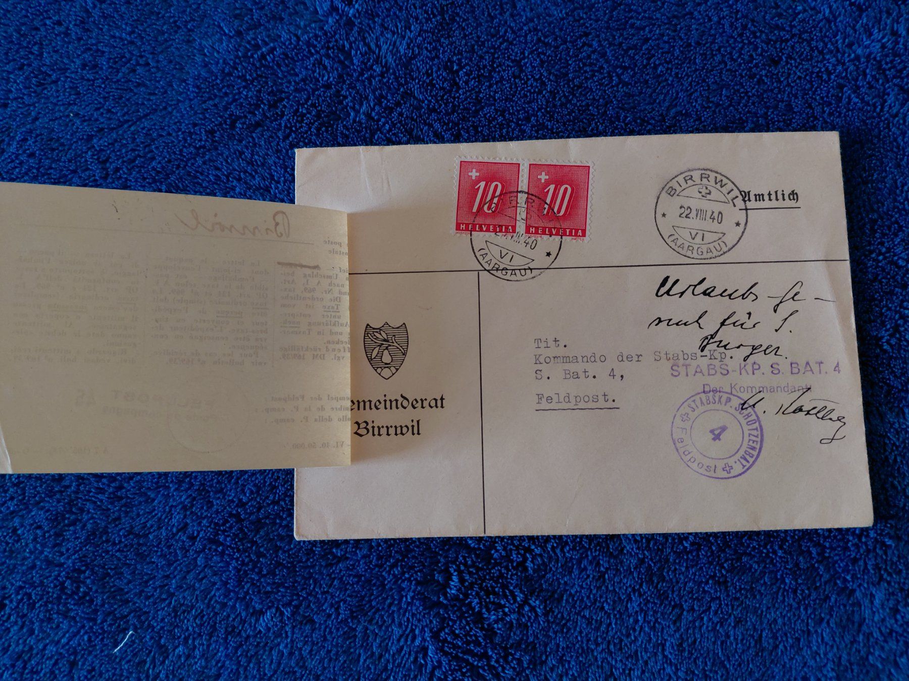 Alle Briefmarken: Toller Feldpostbrief – Gebraucht aus Horw von Onurb008 1