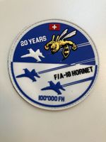 Badge Swiss Air Force 20 ans /100000 FH HORNET