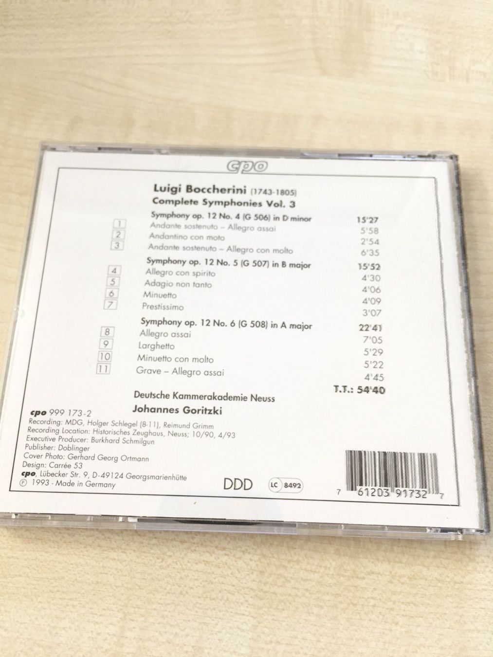 CD: Luigi Boccherini - Symphonien Vol.3 – Usato da Rüti ZH venduto da alumedien 1