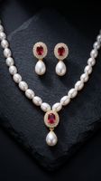 Parure Ruby Perle